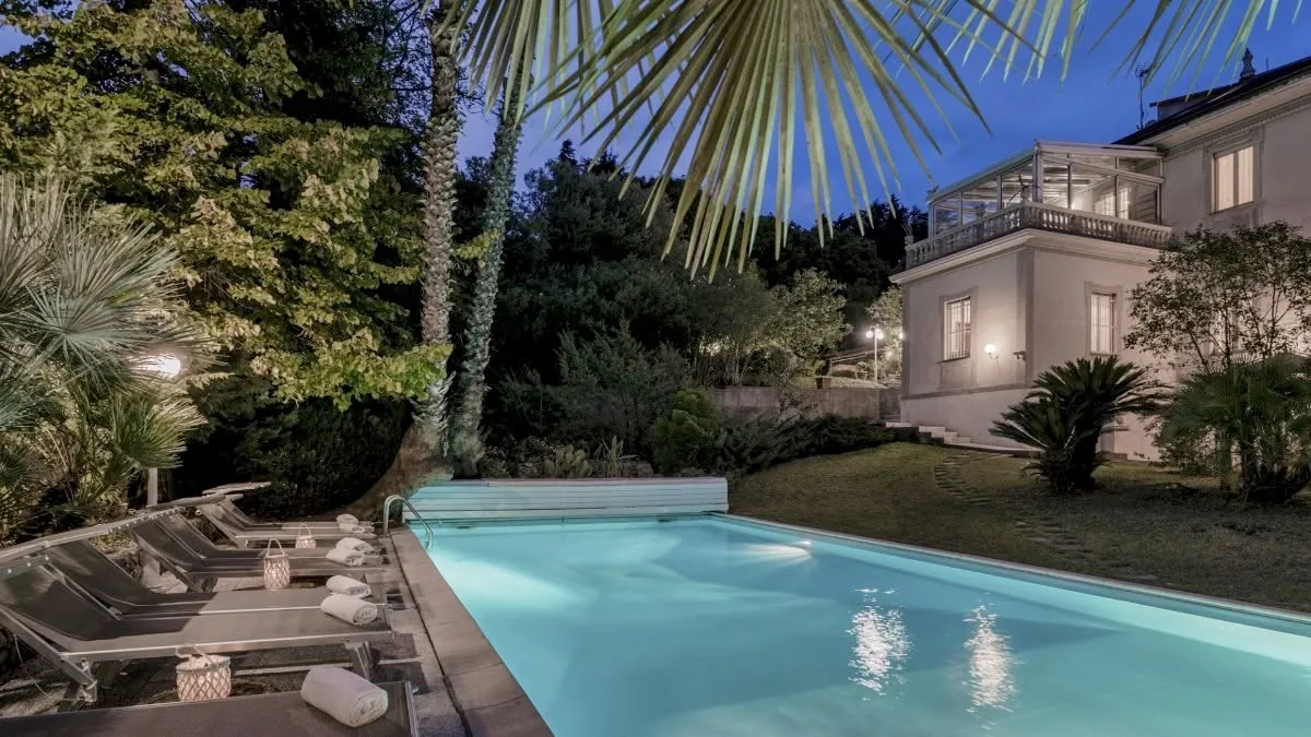 Villa with a pool and garden in Liguria